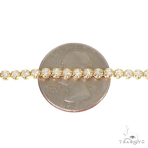 14K Gold Strawberry Diamond Tennis Choker 66578 - Image 5