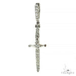 14K Gold Sword Skull Single Earring 66523 - Image 1
