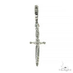 14K Gold Sword Skull Single Earring 66523 - Image 3