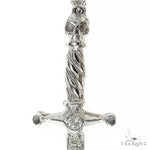 14K Gold Sword Skull Single Earring 66523 - Image 4