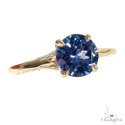 14K Gold Tanzanite Solitaire Engagement Ring 66423 - Image 1