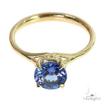 14K Gold Tanzanite Solitaire Engagement Ring 66423 - Image 3