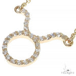 14K Gold Taurus Diamond Necklace 66714 - Image 4