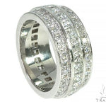 14K Gold Three Row Diamond Ring 66259 - Image 3