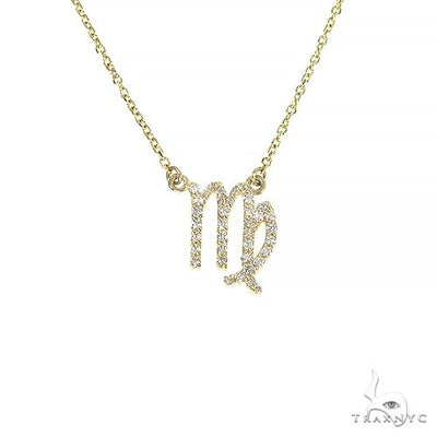 14K Gold Virgo Diamond Necklace