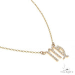 14K Gold Virgo Diamond Necklace 66719 - Image 2