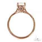 14K Gold White Topaz Solitaire Engagement Ring 66427 - Image 4