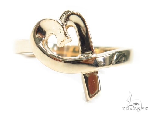 14K Heart Gold Ring 41585 - Image 2