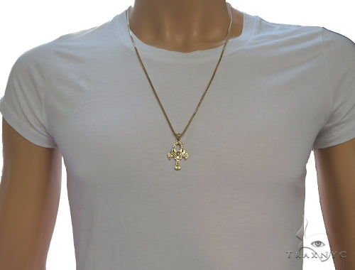 14K TraxNYC's Mystique Ankh Cross Crucifix 10K Franco Chain Set 57204 - Image 6