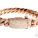 14K Gold Diamond Bracelet With Custom Lock 63946 - Image 1