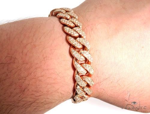 14K Gold Diamond Bracelet With Custom Lock 63946 - Image 10