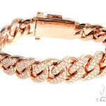 14K Gold Diamond Bracelet With Custom Lock 63946 - Image 3