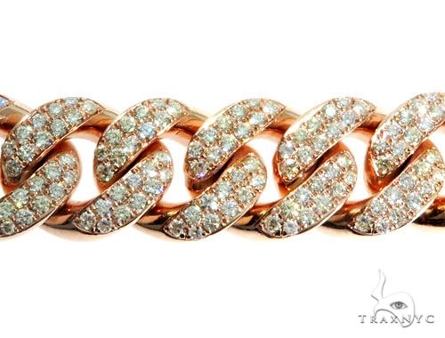 14K Gold Diamond Bracelet With Custom Lock 63946 - Image 6