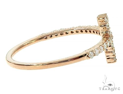 14K Gold Diamond Cross Ring 65691 - Image 4