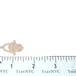 14K Gold Diamond Hamsa Pendant 65764 - Image 7