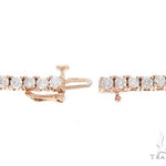 14K Rose Gold Diamond Tennis Chain 65081 - Image 5