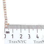 14K Rose Gold Diamond Tennis Chain 65081 - Image 6
