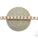 14K Rose Gold Diamond Tennis Chain 22 Inches 3mm   65884 - Image 5