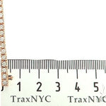 14K Rose Gold Diamond Tennis Chain 22 Inches 3mm   65884 - Image 8