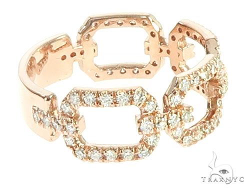 14K Rose Gold Fashion Diamond Ring 65690 - Image 3