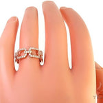 14K Rose Gold Fashion Diamond Ring 65690 - Image 6