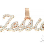 14K Rose Gold Jessie Diamond Name Pendant 65958 - Image 1