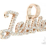 14K Rose Gold Jessie Diamond Name Pendant 65958 - Image 2