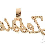 14K Rose Gold Jessie Diamond Name Pendant 65958 - Image 3