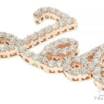 14K Rose Gold Jessie Diamond Name Pendant 65958 - Image 4
