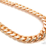 14K Rose Gold Solid Miami Cuban Link Chain 30 Inches 9mm   36150 - Image 1