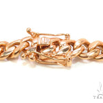 14K Rose Gold Solid Miami Cuban Link Chain 30 Inches 9mm   36150 - Image 4