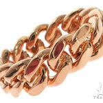 14K Rose Gold Miami Cuban Link Ring 63187 - Image 2