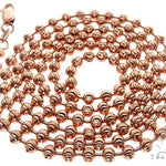 14K Rose Gold Moon Cut Chain 20 Inches 3mm   64607 - Image 5