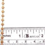 14K Rose Gold Moon Cut Chain 26 Inches 4mm   64611 - Image 5