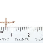 Fancy Oval Round Cut Diamond Cross 65662 - Image 7