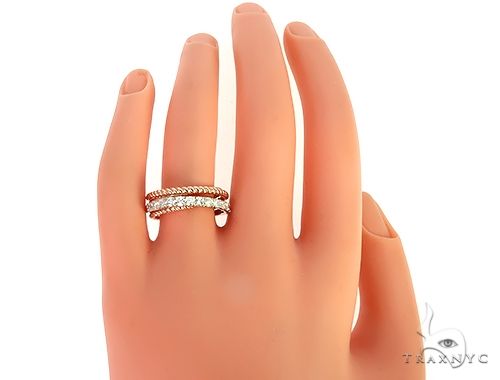 14K Rose Gold Women Diamond Fashion Ring 65972 - Image 7