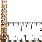 14k Three-Tone Gold Solid Miami Cuban Chain 24 Inches 8.2mm 67721 - Image 5