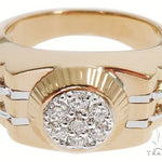 14K Two Tone Gold Men's Diamond Ring 64666 - Image 1