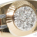 14K Two Tone Gold Men's Diamond Ring 64666 - Image 3