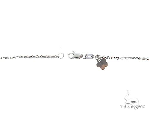 14K Solid White Gold Mirror Rolo Chain 20 Inches 1mm, photo 4 of 5