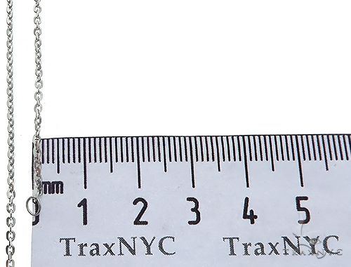 14K Solid White Gold Mirror Rolo Chain 20 Inches 1mm, photo 5 of 5