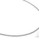 14K White Gold Solid Franco Chain 24 Inches 1.1mm 65609 - Image 1
