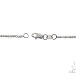 14K White Gold Solid Franco Chain 24 Inches 1.1mm 65609 - Image 5