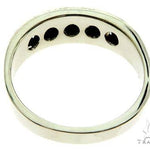 14K White Gold Black Diamond Band 65004 - Image 5