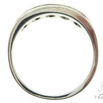14K White Gold Black Diamond Band 65004 - Image 6