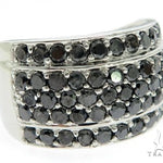 14K White Gold Black Diamond Band 64144 - Image 1