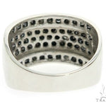 14K White Gold Black Diamond Band 64144 - Image 5