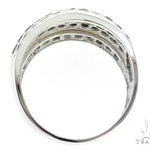 14K White Gold Black Diamond Band 64144 - Image 6