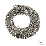 14K White Gold Byzantine Chain 28 Inches 3.8mm   67696 - Image 3