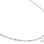14K White Gold Cable Link Chain 18 Inches 1.4mm   64400 - Image 2